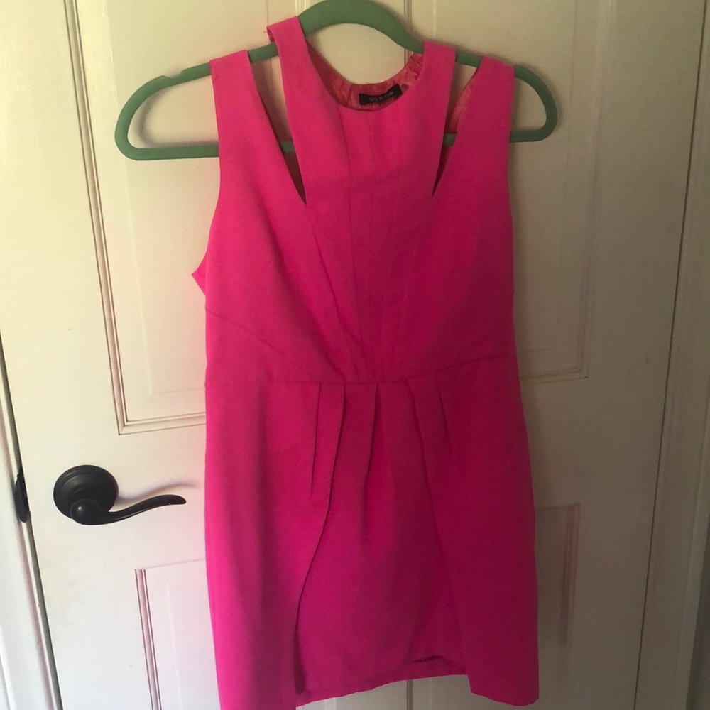 Pink mini dress